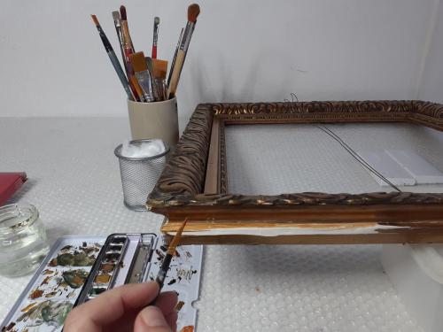 Gemälderestaurierung Bremen Anahi Cura Fernandez Reinigen Firnis Rahmen Skulptur Restaurieren Restaurator